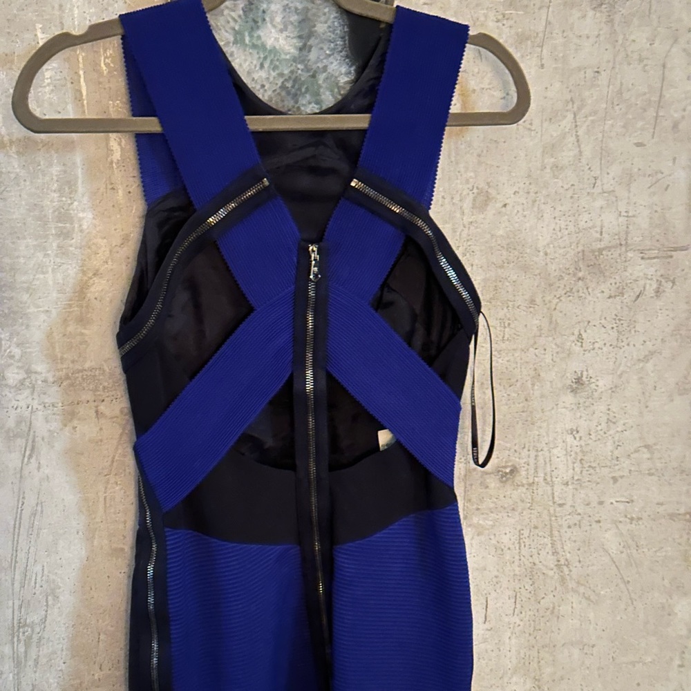 Versace navy and royal blue. Size 2